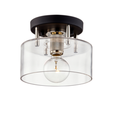 Troy Orange C7550-TBK/PN - Bergamot Station Flush Mount