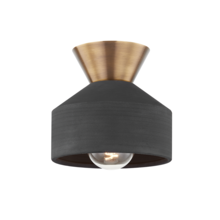 Troy Orange C9808-PBR/CBK - COVINA Flush Mount