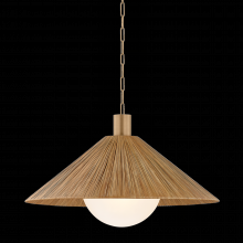Troy Orange F1432-PBR - WOODSIDE Pendant