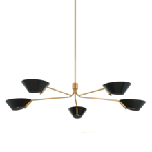 Troy Orange F8163-PBR/SBK - Sacramento Chandelier