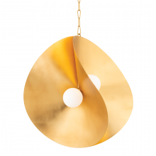 Corbett Orange 330-30-GL - Peony Pendant