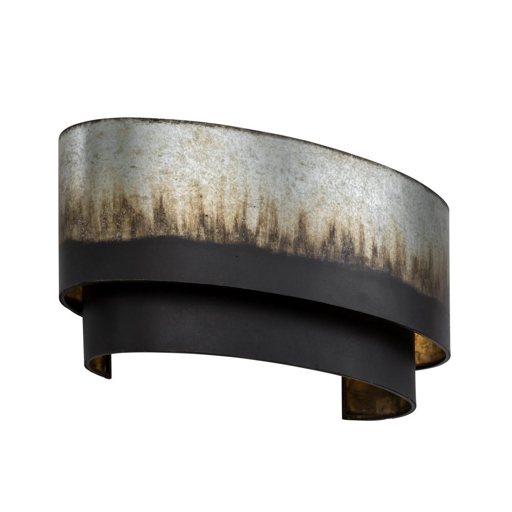 Cannery 2-Lt Sconce - Ombre Galvanized