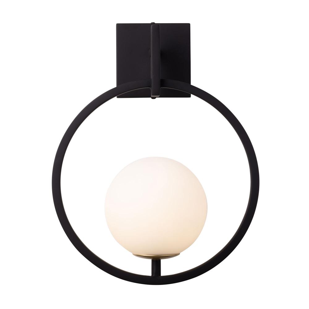 Stopwatch 1-Lt Small Sconce - Matte Black/French Gold