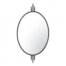 Varaluz 460MI22BL - Propaganda 22x41 Oval Wall Mirror - Black