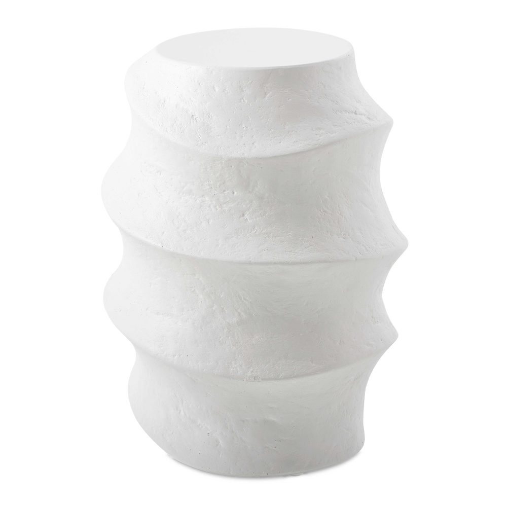 Uttermost Winded Outdoor White Accent Table