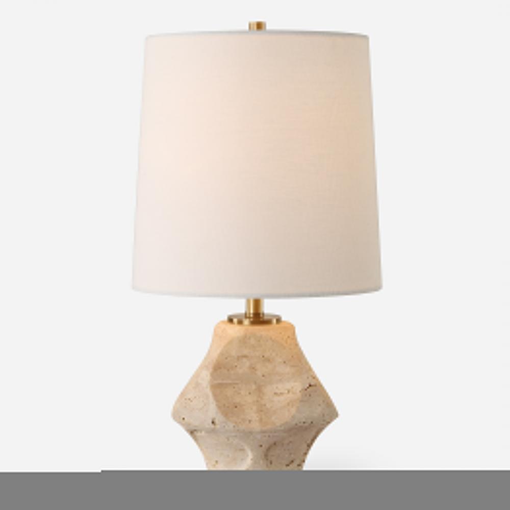 Uttermost Indent Travertine Accent Lamp