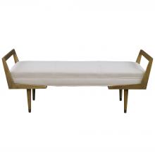Uttermost 23592 - Uttermost Waylon Modern Ivory Bench