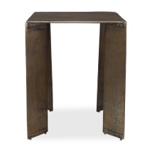 Uttermost 50224 - Uttermost Reade Brass Outdoor Accent Table