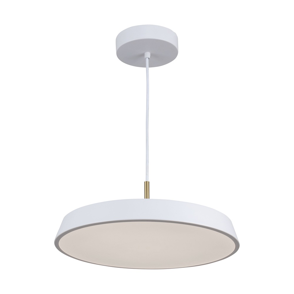 Lexi Collection 1-Light 16" Pendant White