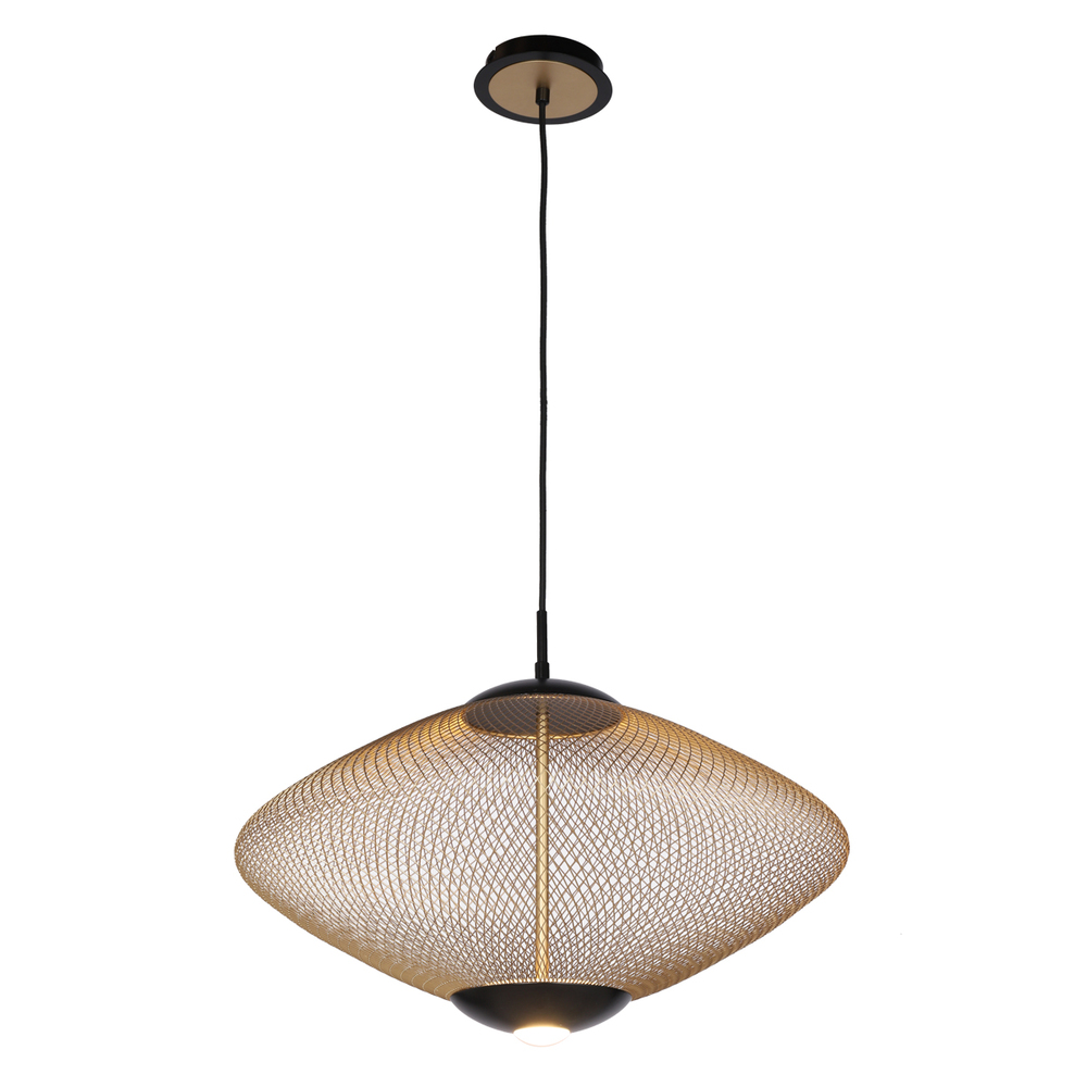 PARK,PENDANT,LED,LRG,GOLD/BLK