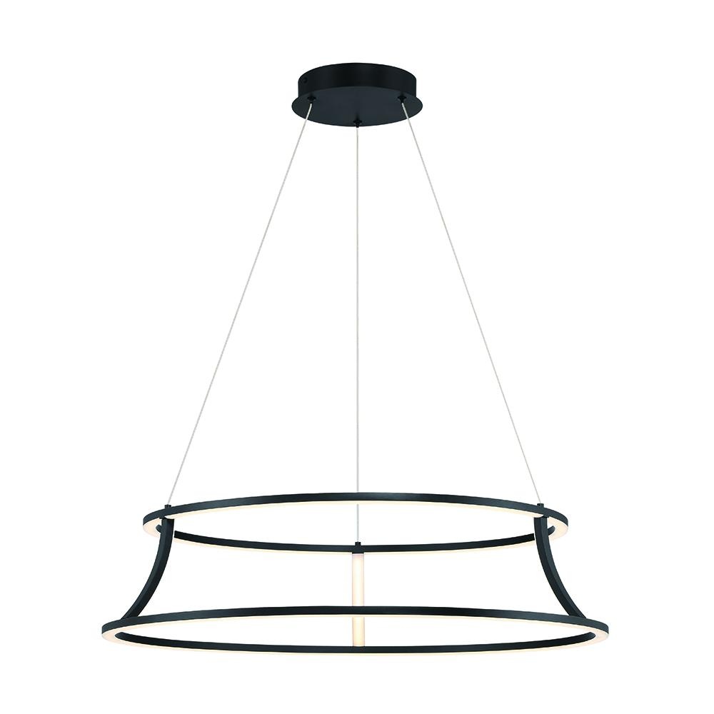 CADOUX,LG LED CHANDELIER,BLK