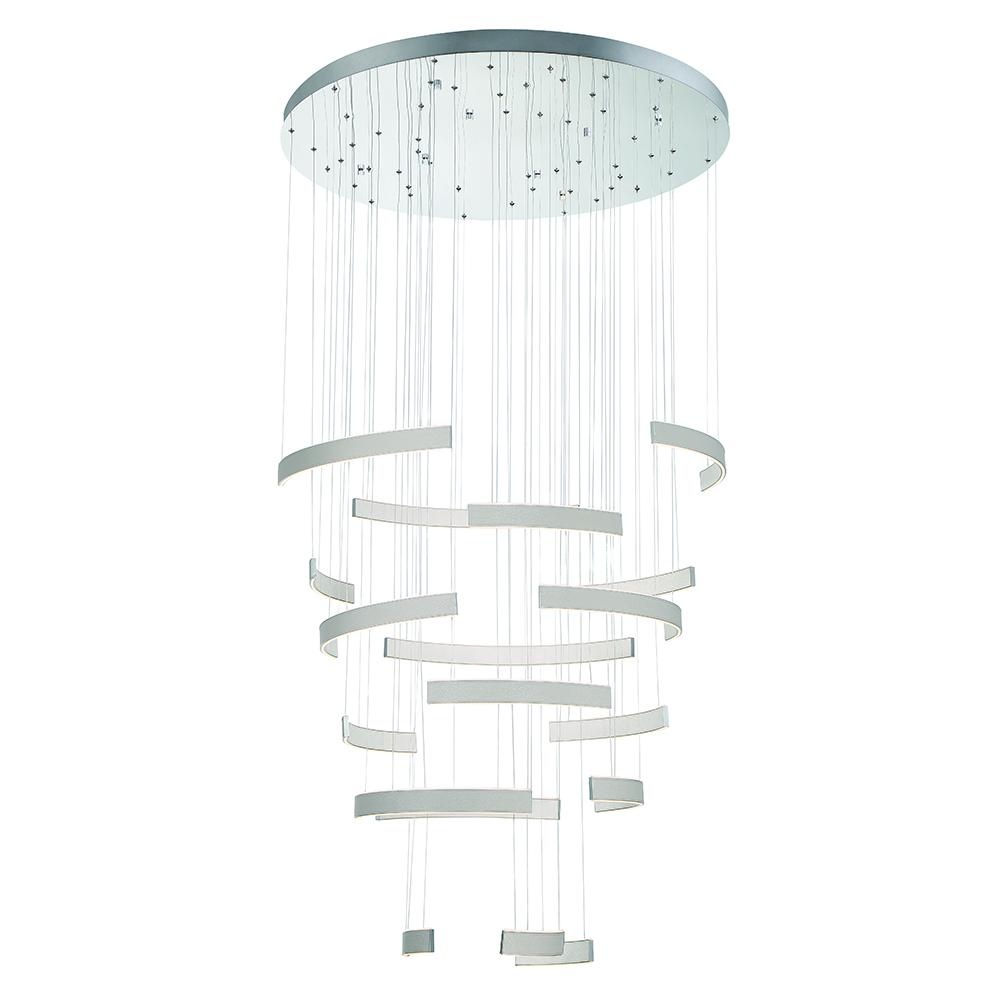 VERDURA,1LT LED CHANDELIER,GRY