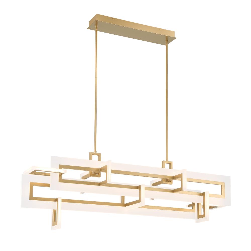 Inizio Geometric LED Chandelier in Gold