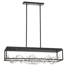 Eurofase Gold US 35642-023 - AERIE,8LT,LED,RECT,CHA,BLK/SIL