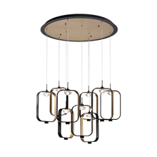Eurofase Gold US 37079-017 - DAGMAR,CHANDELIER,LED,BLACK