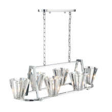 Eurofase Gold US 38867-019 - RICCA,6LT OVAL CHANDELIER,CHR