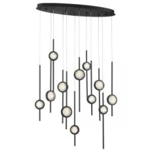 Eurofase Gold US 39466-013 - BARLETTA,12LT LED CHAND, BLK