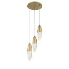 Eurofase Gold US 43858-035 - ECROU,3LT CHANDELIER,GLD