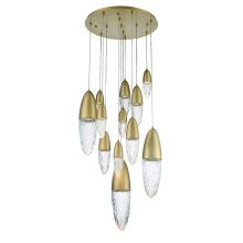 Eurofase Gold US 43859-038 - ECROU,12LT CHANDELIER,GLD