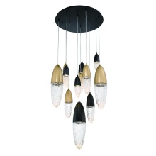 Eurofase Gold US 43859-041 - ECROU,12LT CHANDELIER,BLK/GLD