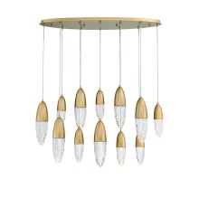 Eurofase Gold US 43861-035 - ECROU,12LT OVAL CHANDELIER,GLD