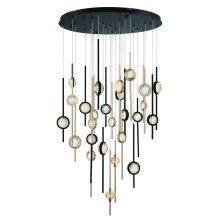 Eurofase Gold US 43890-033 - BARLETTA,26LT LED CHAND,BLK/GD