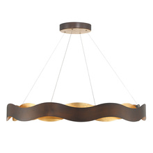 Eurofase Gold US 46462-015 - Vaughan 1 Light Chandelier in Bronze and Gold