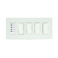 Eurofase Gold US EFSWTD4 - Eurofase EFSWTD4 Four Dimmers and One Timer with White Screwless Plate and Box