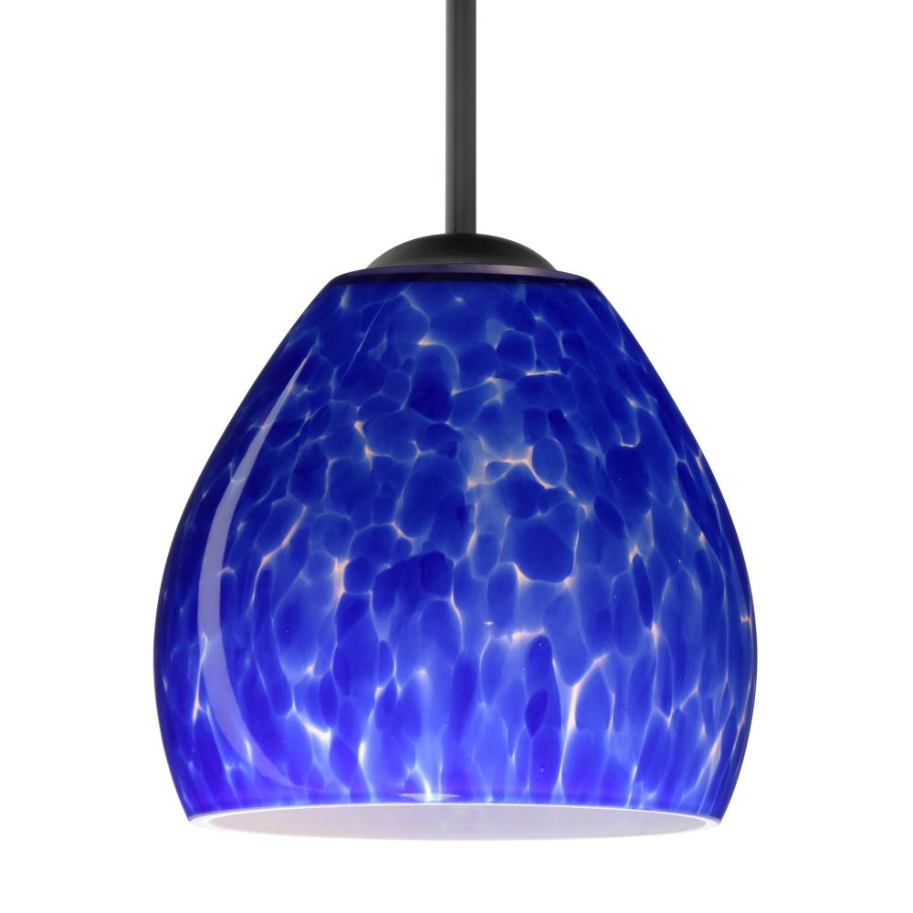 Besa Bolla Pendant Black Blue Cloud 1x50W Candelabra