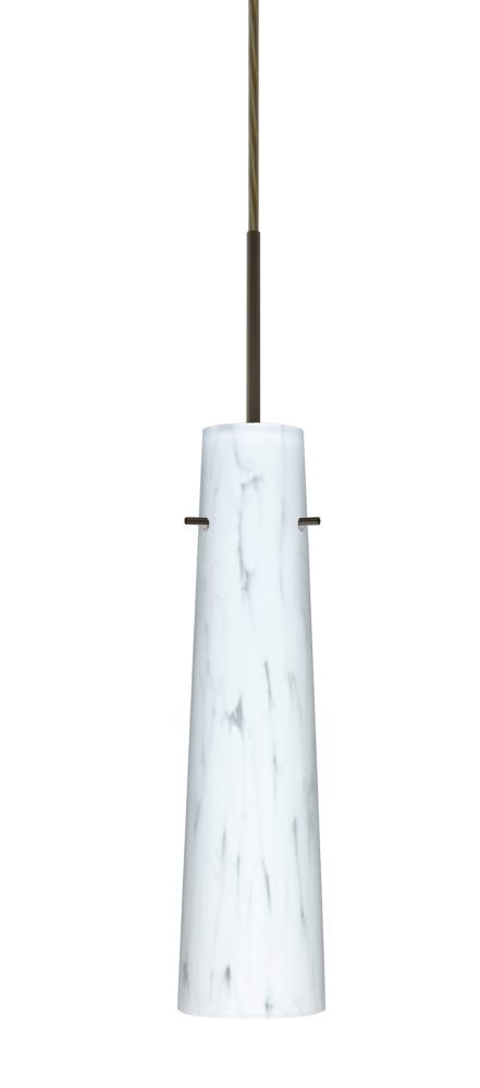 Besa Camino Pendant Bronze Carrera 1x40W Candelabra, 15Ft. Cord