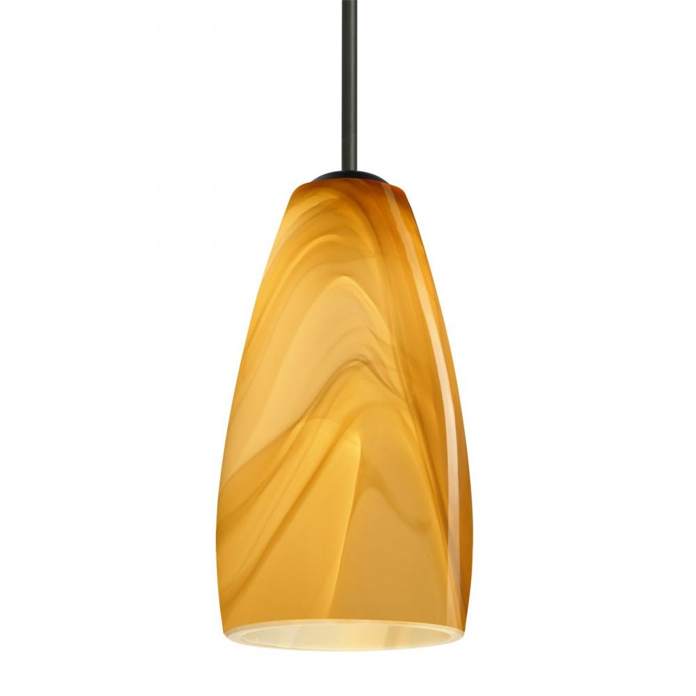 Besa Chrissy Pendant Black Honey 1x50W E12 base