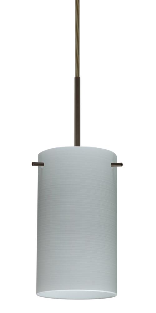 Besa Stilo 7 Pendant Bronze Chalk 1x40W B10 Med, 15Ft. Cord