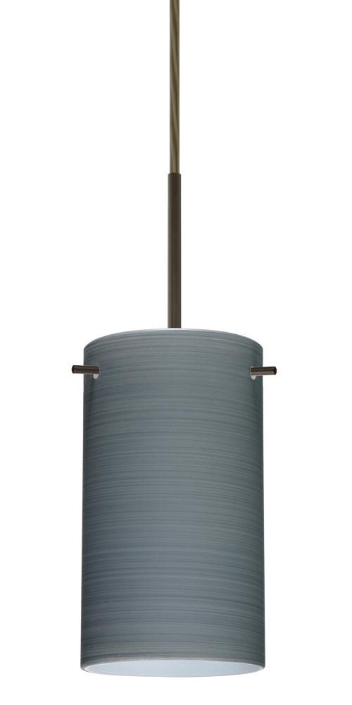Besa Stilo 7 Pendant Bronze Titan 1x40W B10 Med, 15Ft. Cord