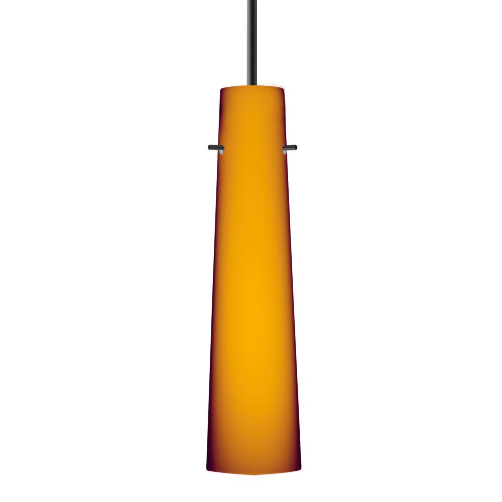 Besa Camino Pendant Black Amber Matte 1x40W E12 base