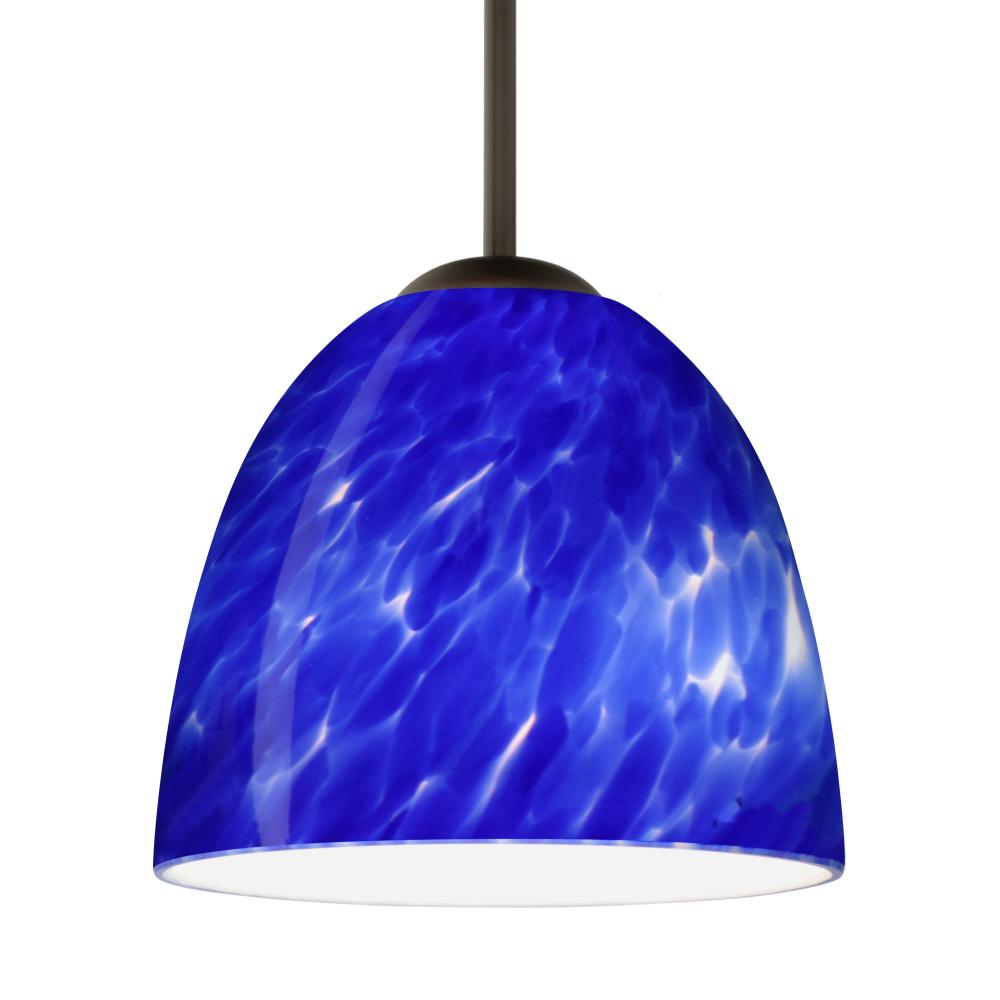 Besa Sasha Pendant Bronze Blue Cloud 1x50W E12 base, 15Ft. Cord
