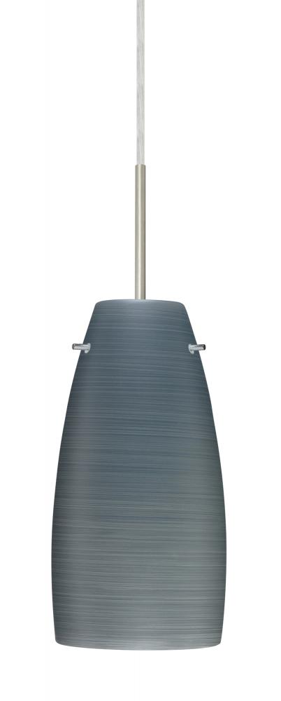Besa Tao 10 Pendant Satin Nickel Titan 1x100W Medium Base, 15Ft. Cord