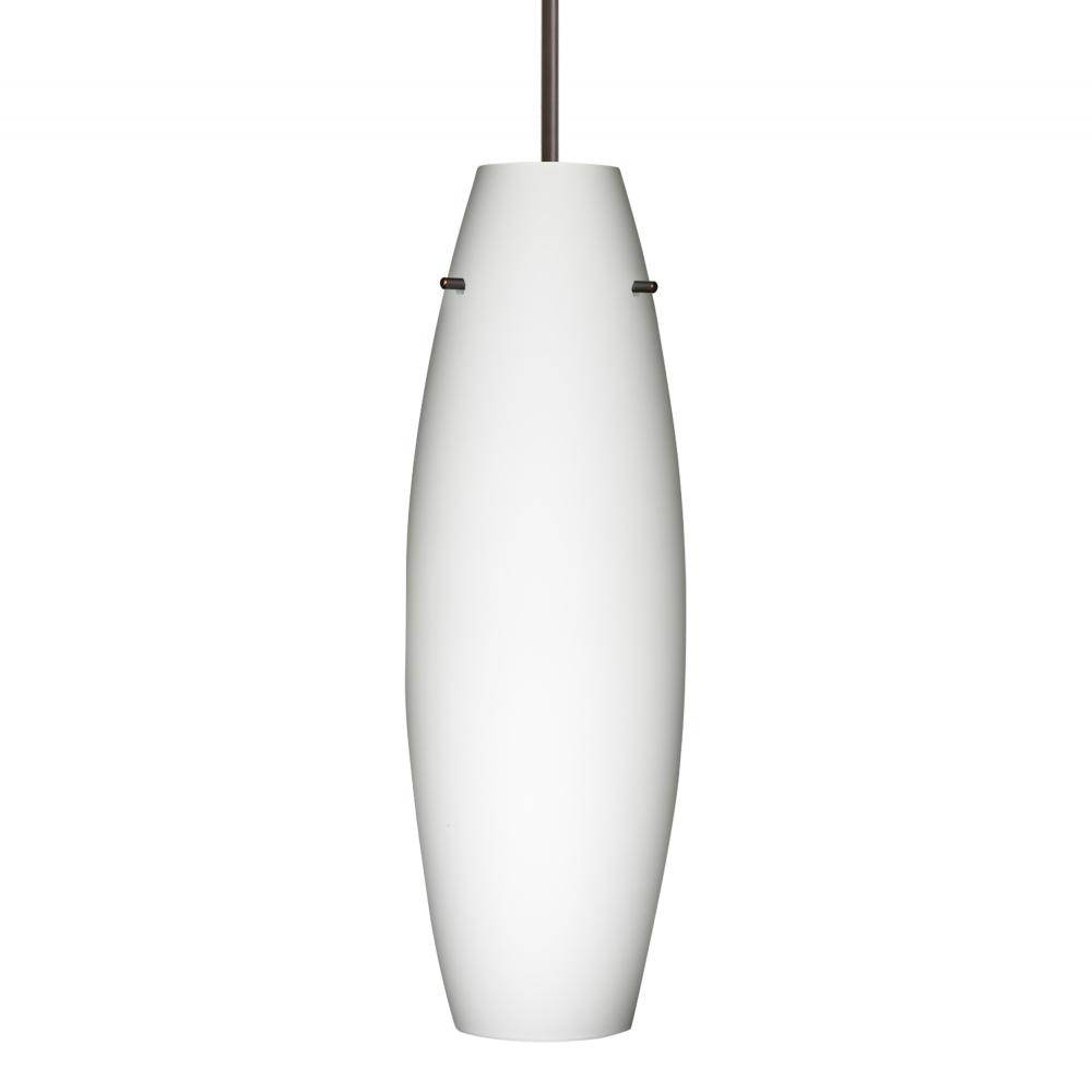 Besa Pendant Suzi 18 Bronze Opal Matte 1x150W Medium Base A21, 15Ft. Cord