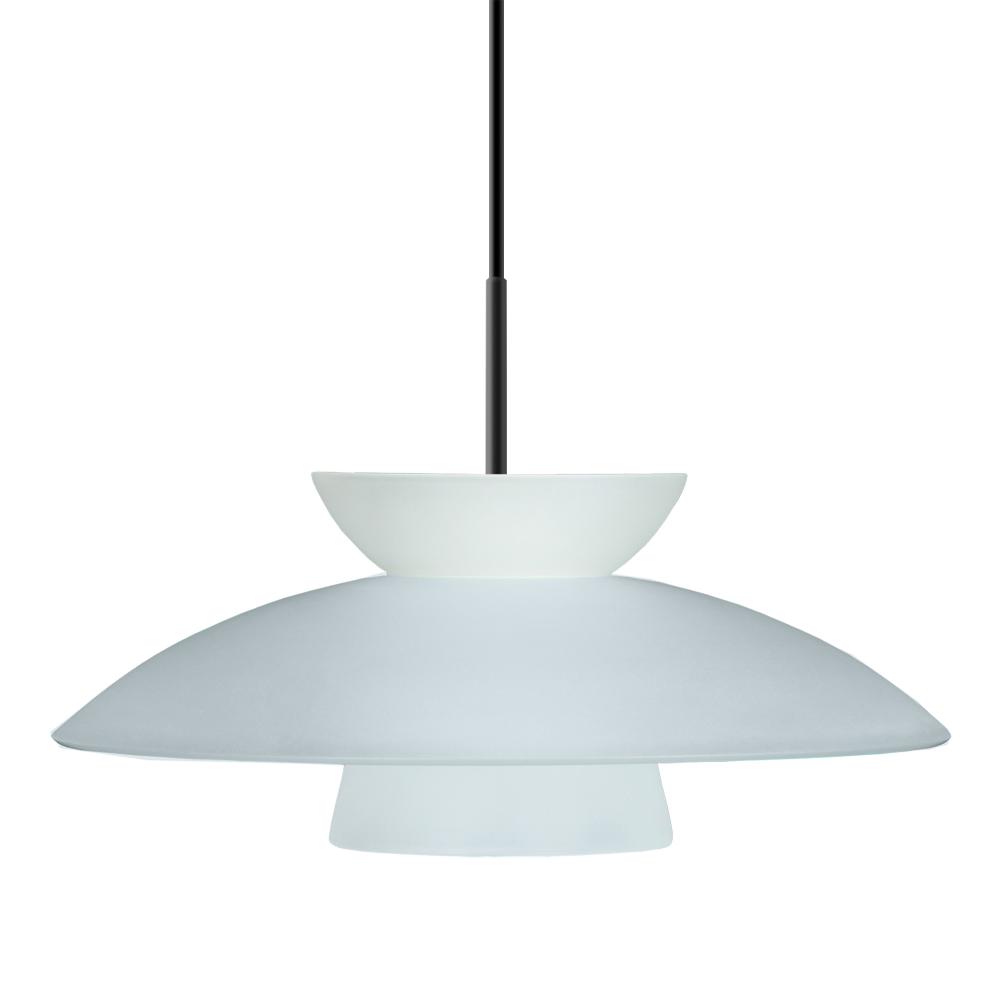 Besa Trilo 15 Pendant Black Frost 1x75W Medium Base