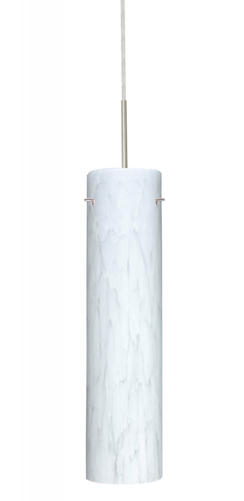 Besa Stilo 16 LED Pendant Carrera Satin Nickel 1x9W LED, 15Ft. Cord