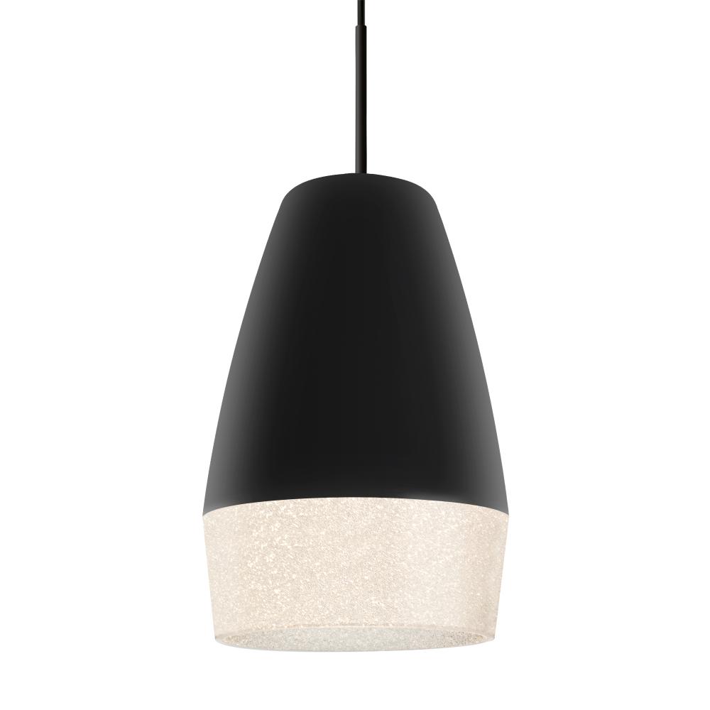 Besa, Abu 12 Cord Pendant, Black/Glitter, Black Finish, 1x60W Medium Base