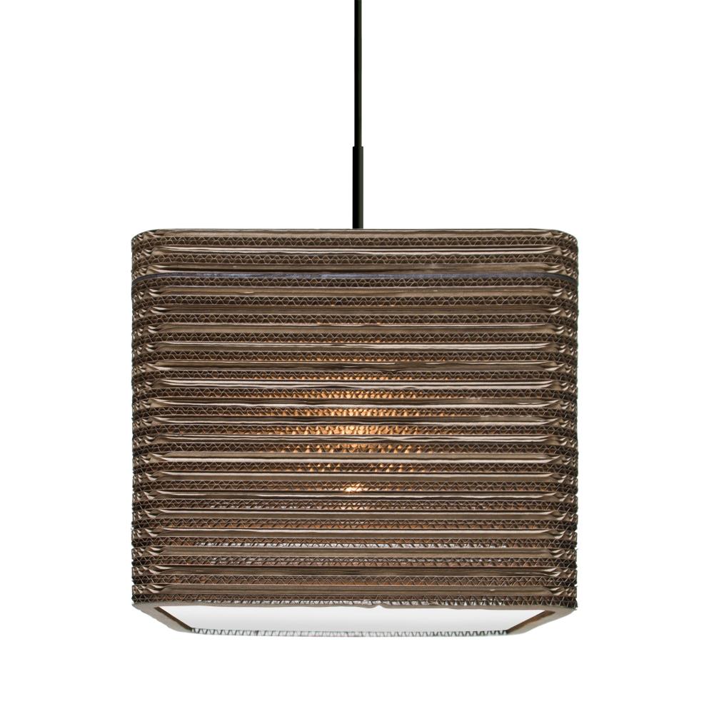 Besa, Kirk 12 Cord Pendant, Black Finish, 1x9W LED