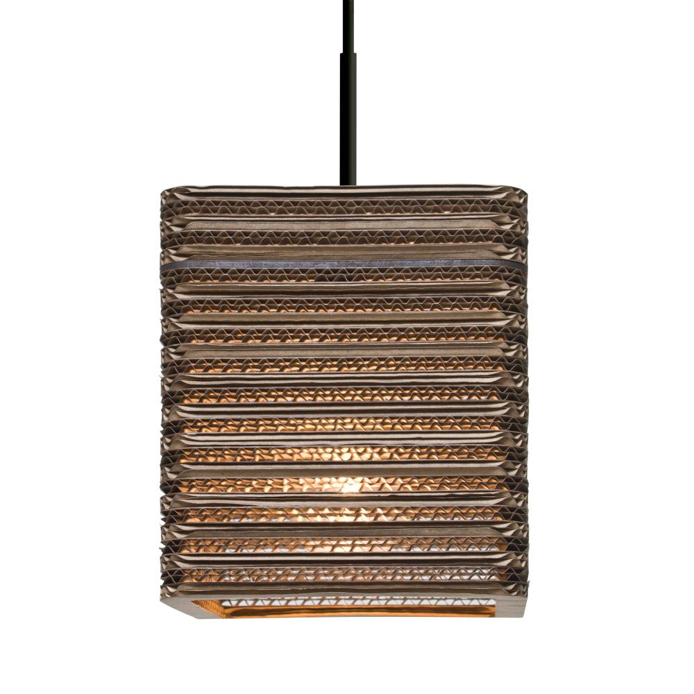 Besa, Kirk 6 Cord Pendant, Black Finish, 1x9W LED