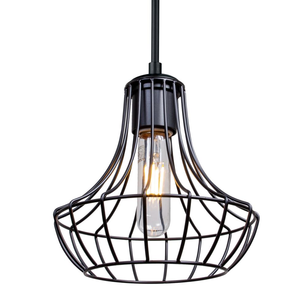 Besa Pendant Spezza 7 Black 1x100W Medium Base