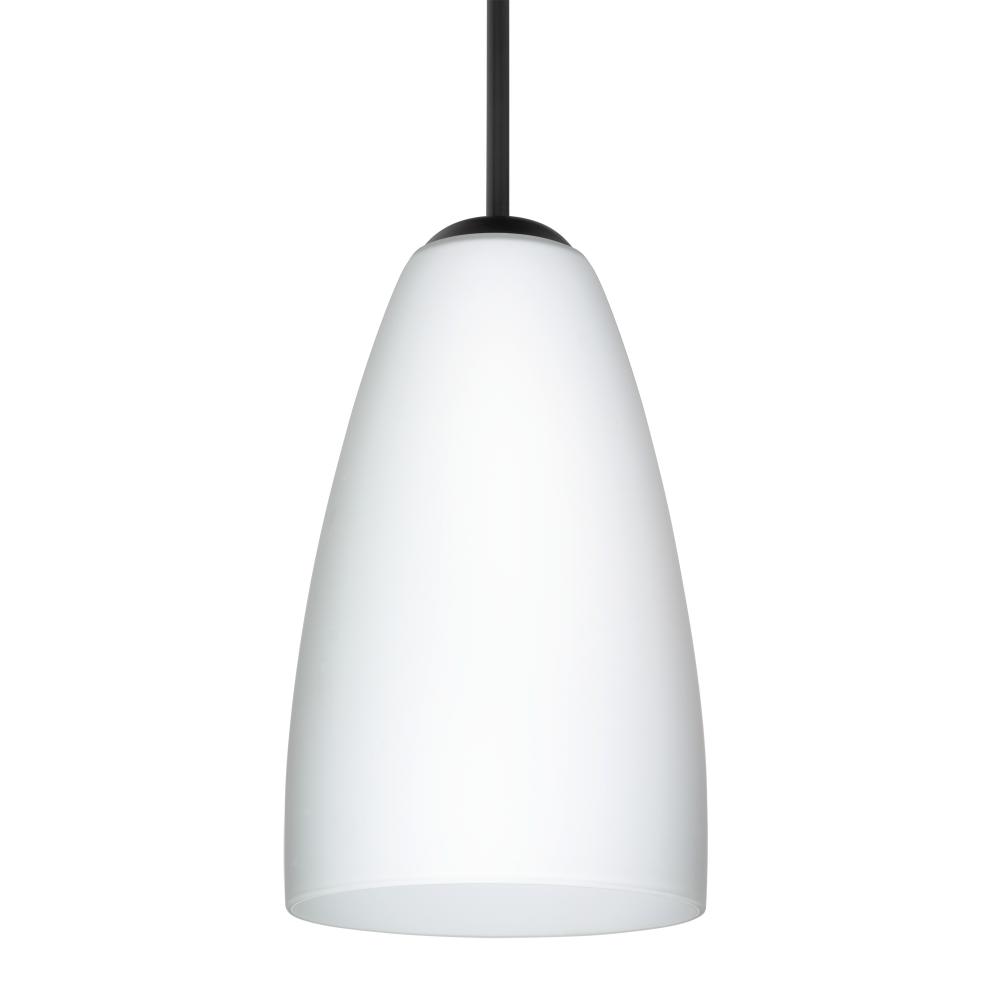 Besa Riva 9 Pendant Black Opal Matte 1x75W Medium Base