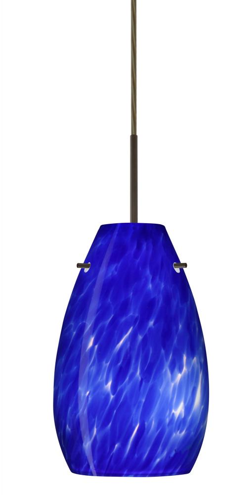 Besa Pera 9 Pendant Bronze Blue Cloud 1x100W Medium Base, 15Ft. Cord