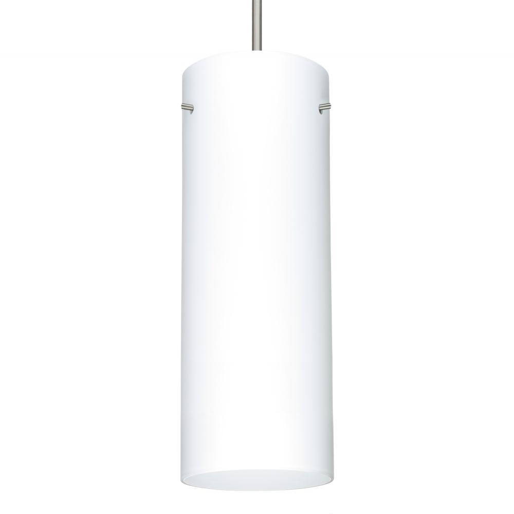 Besa Stilo 18 LED Pendant Opal Matte Satin Nickel 1x11W LED