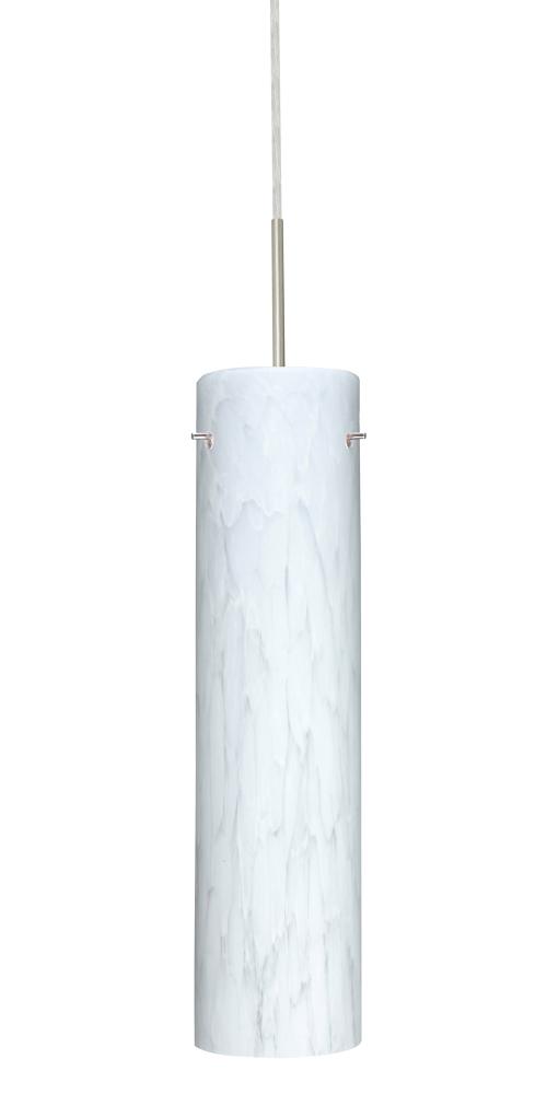 Besa Pendant Stilo 16 Satin Nickel Carrera 1x100W Medium Base, 15Ft. Cord