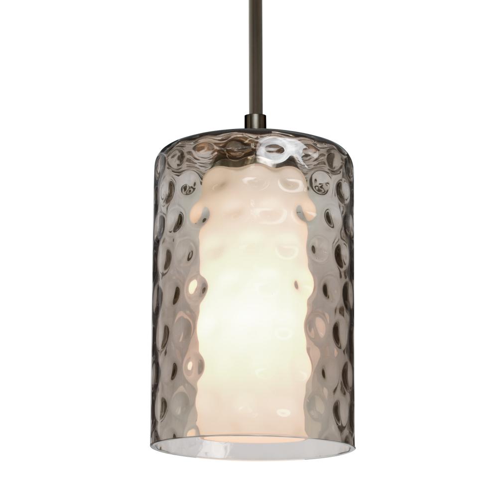 Besa, Esa Cord Pendant, Smoke, Bronze Finish, 1x60W Medium Base, 15Ft. Cord