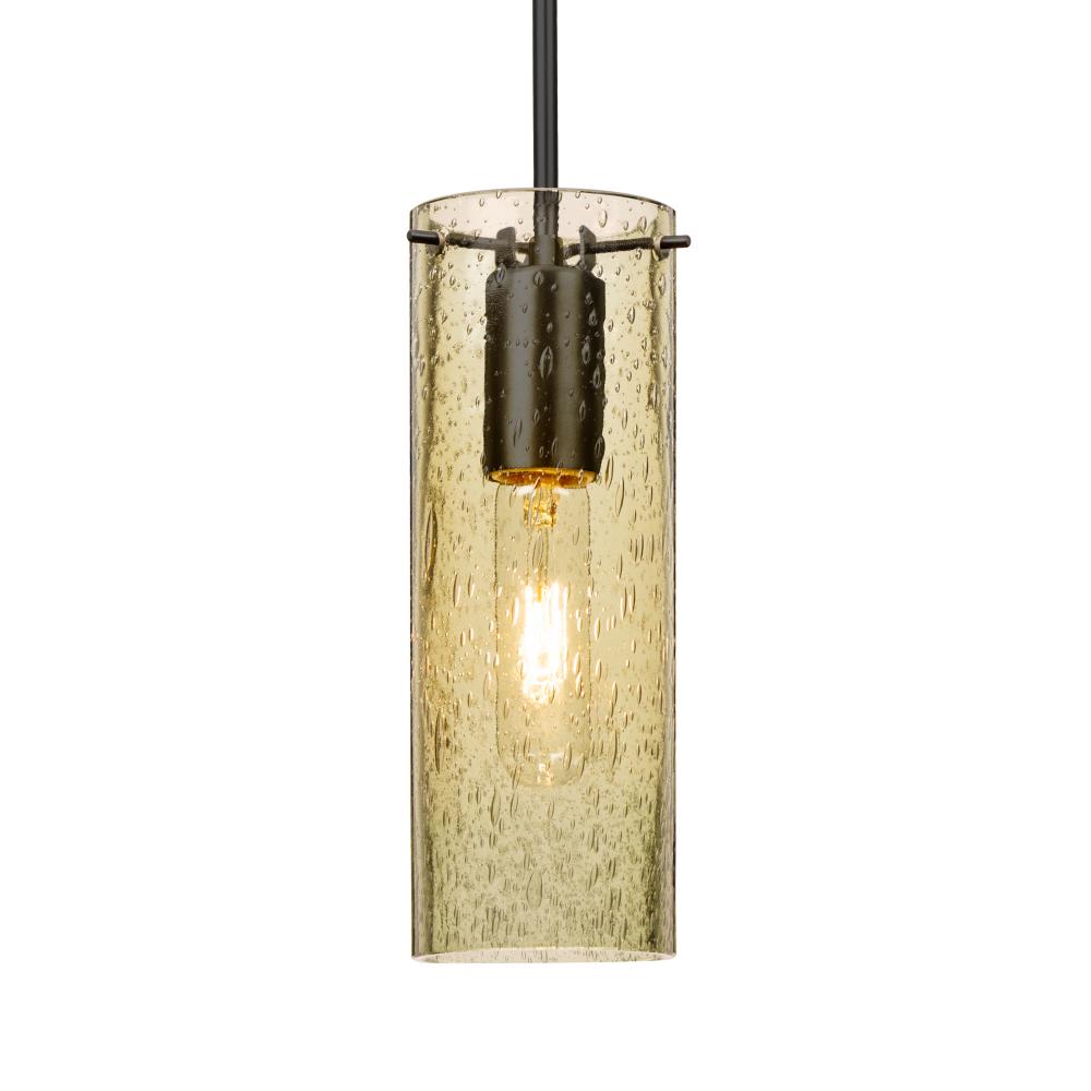 Besa, Juni 10 Cord Pendant, Gold Bubble, Black, 1x60W Medium Base