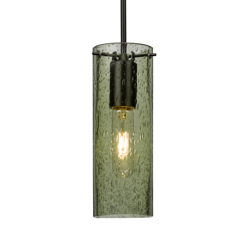 Besa, Juni 10 Cord Pendant, Moss Bubble, Black, 1x60W Medium Base